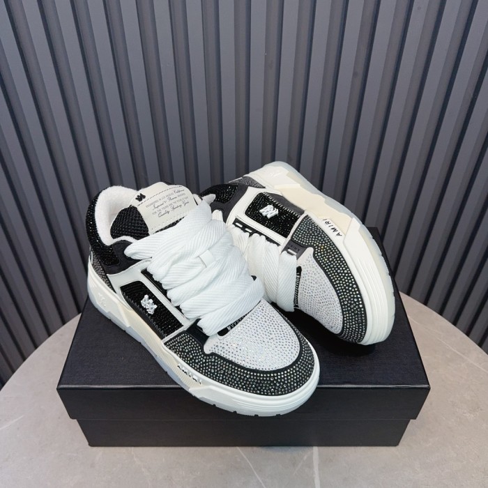1:1 quality version Colorblocking full rhinestone low top thick bottom sneakers 15 colors