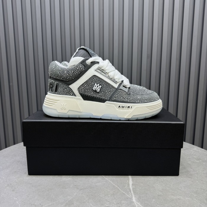 1:1 quality version Colorblocking full rhinestone low top thick bottom sneakers 15 colors
