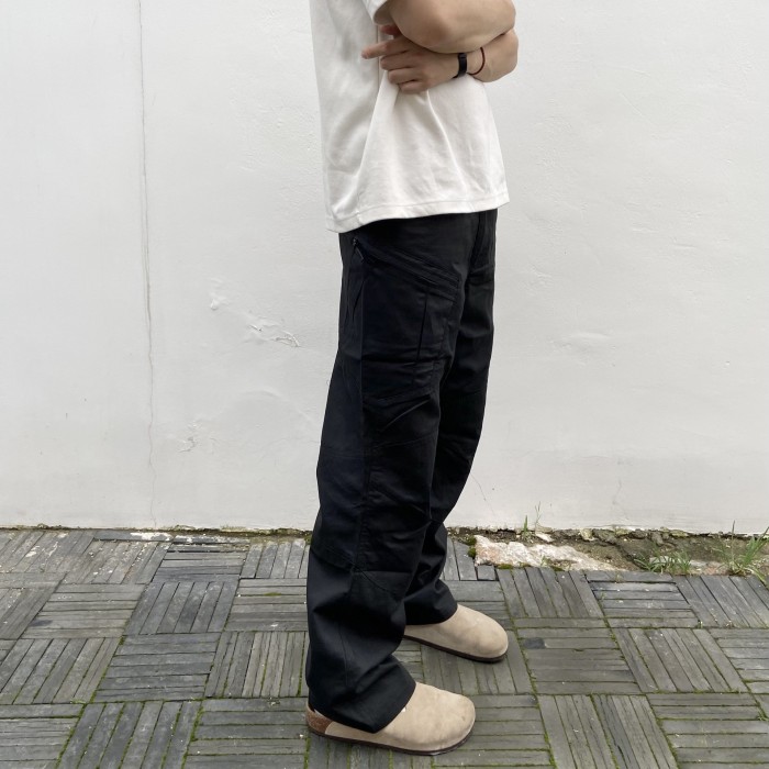 Three-dimensional cut multi-pocket outdoor straight leg cargo pants 3 colors