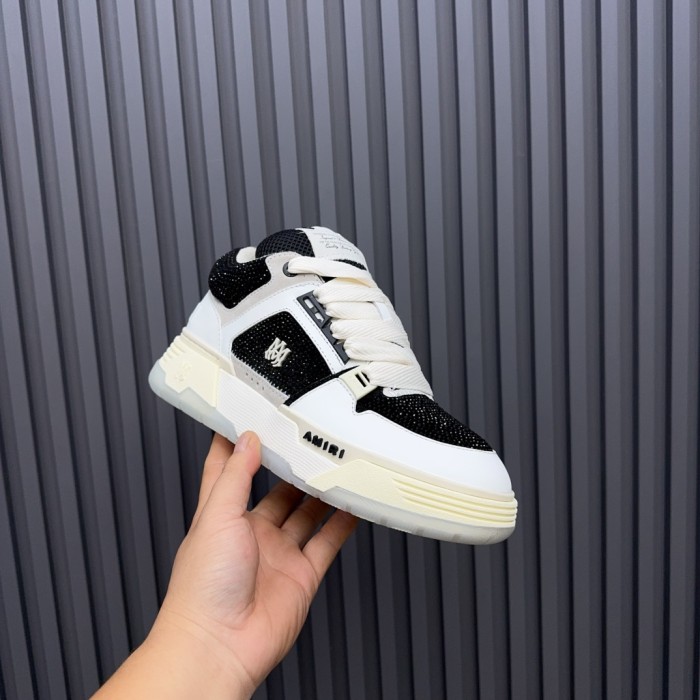 1:1 quality version Colorblocking full rhinestone low top thick bottom sneakers 15 colors