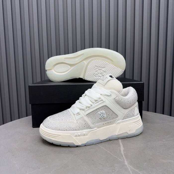 1:1 quality version Colorblocking full rhinestone low top thick bottom sneakers 15 colors