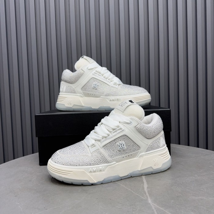 1:1 quality version Colorblocking full rhinestone low top thick bottom sneakers 15 colors