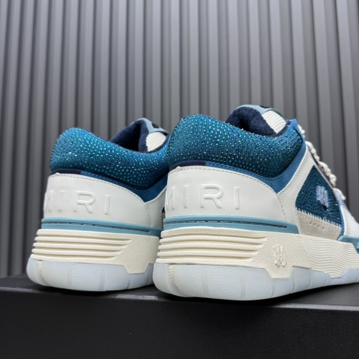 1:1 quality version Colorblocking full rhinestone low top thick bottom sneakers 15 colors