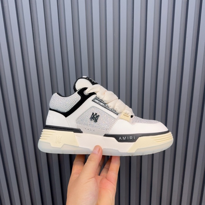 1:1 quality version Colorblocking full rhinestone low top thick bottom sneakers 15 colors