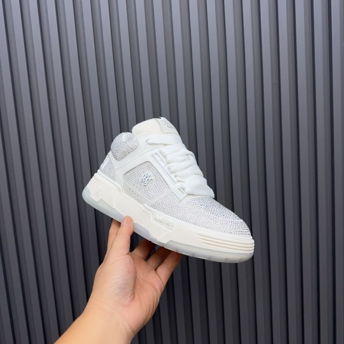 1:1 quality version Colorblocking full rhinestone low top thick bottom sneakers 15 colors