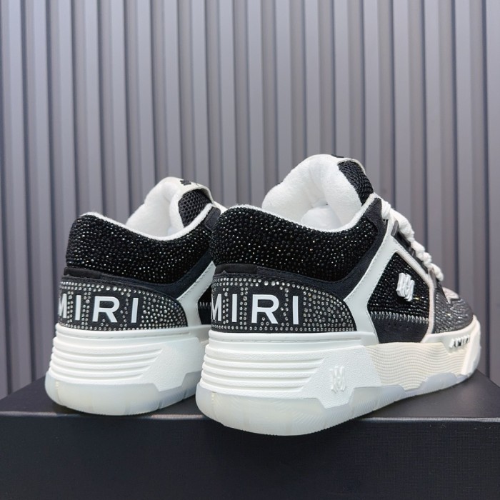 1:1 quality version Colorblocking full rhinestone low top thick bottom sneakers 15 colors