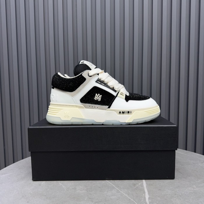 1:1 quality version Colorblocking full rhinestone low top thick bottom sneakers 15 colors