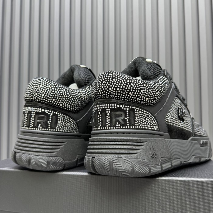 1:1 quality version Colorblocking full rhinestone low top thick bottom sneakers 15 colors