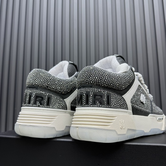 1:1 quality version Colorblocking full rhinestone low top thick bottom sneakers 15 colors