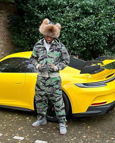 1:1 quality version Camouflage Kapok Zipper Hoodie & Sweatpants Set 5 colors