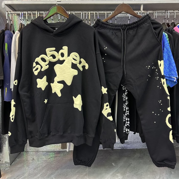 Chest Five Stars Monogrammed Hoodie & Pants Set 3 colors