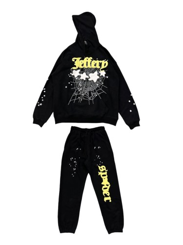 Jeffery White Stars Bubble Print Hoodie & Pants Set