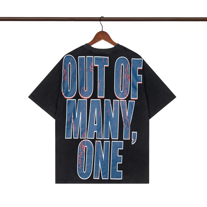 Hot Skeletons Basketball Team Letter Print Washed Version Tee