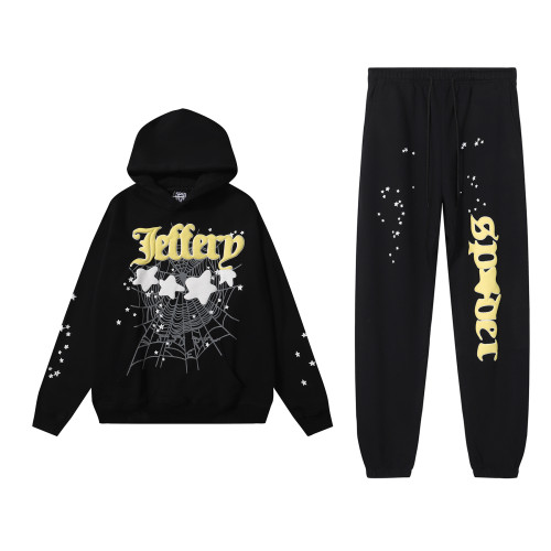 Jeffery White Stars Bubble Print Hoodie & Pants Set