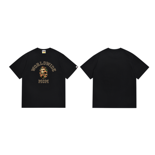 Camouflage Ape Head Rhinestone Letter tee 2 colors