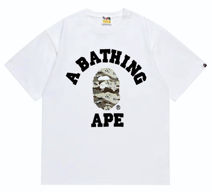 [50% Off]A Bathing Ape Bape Arc Letter Desert Camouflage Ape Head Print tee 4 colors 27648166