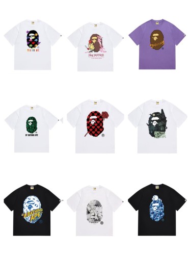 Multicolor Big Ape Head Print Tee 9 colors