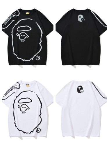 Co-branded Hand Painted Great Ape Head Graffiti tee 2 colors