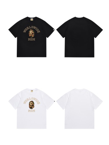 Camouflage Ape Head Rhinestone Letter tee 2 colors