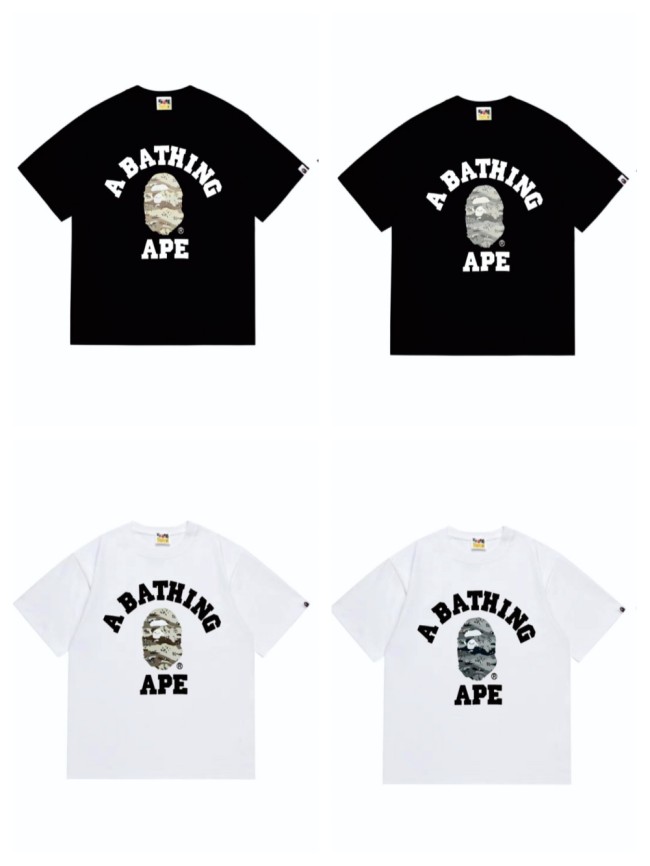 [50% Off]A Bathing Ape Bape Arc Letter Desert Camouflage Ape Head Print tee 4 colors 27648166
