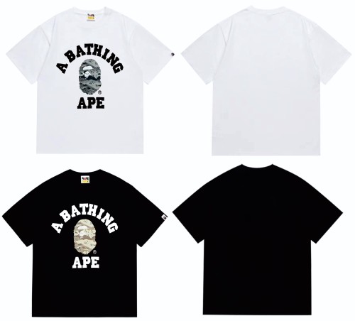 Arc Letter Desert Camouflage Ape Head Print tee 4 colors