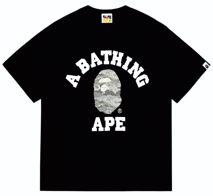 [50% Off]A Bathing Ape Bape Arc Letter Desert Camouflage Ape Head Print tee 4 colors 27648166