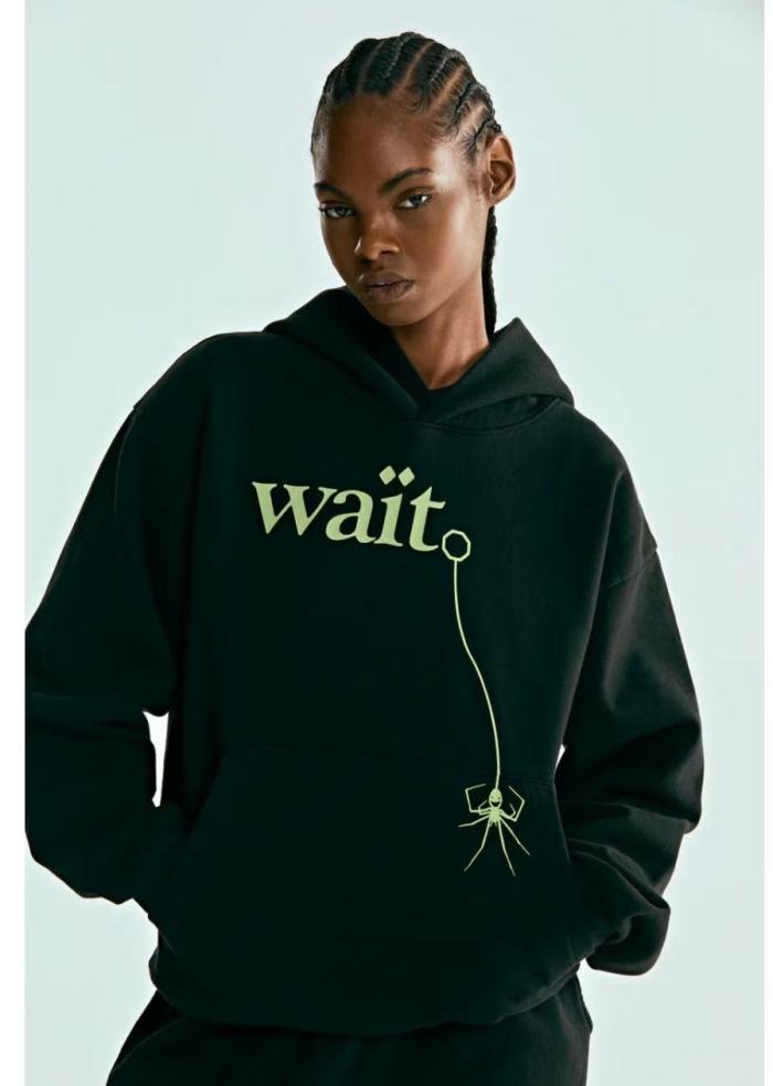 [Buy One Get One Free] 1:1 quality version Wait Alphabet Spider Print Hoodie