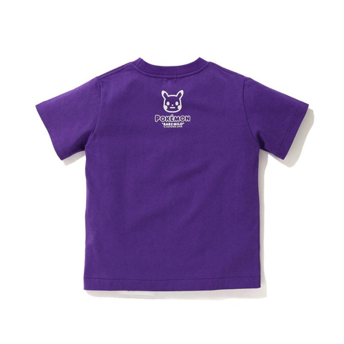 Co-branded Pikachu Ghost printed tee for kids 2 colors