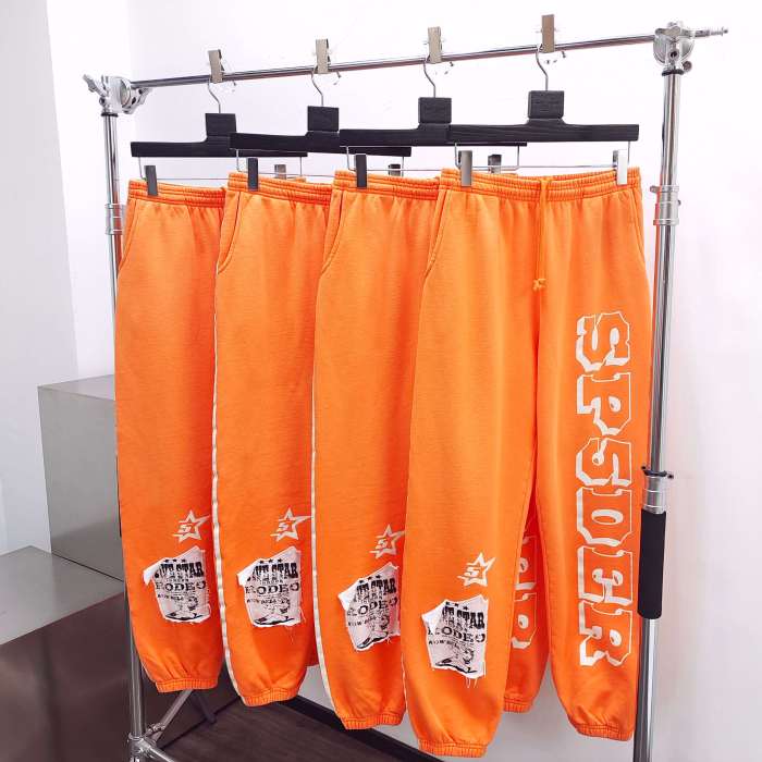 [Buy One Get One Free] 1:1 quality version  Chest White Applique Pattern Printed Hoodie & Pants set