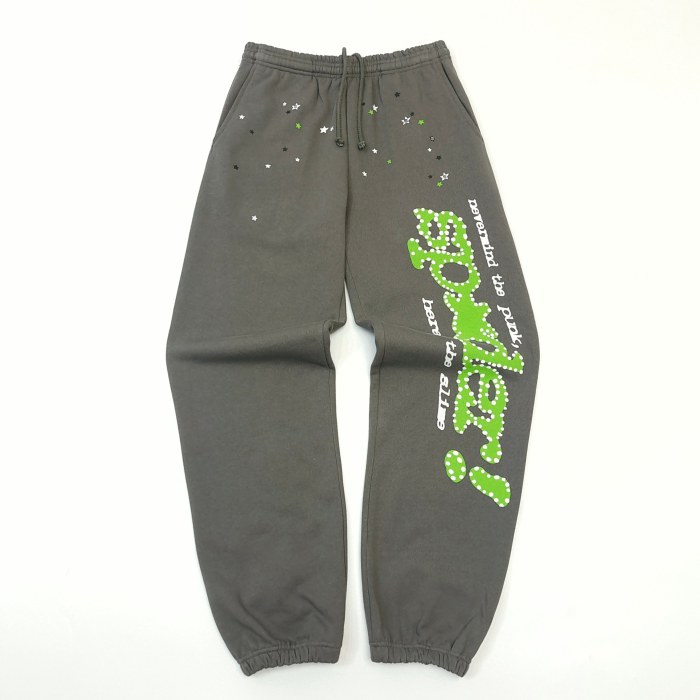 1:1 quality version White Dot Green Alphabet Spiderweb V2 Hoodie & Pants Set