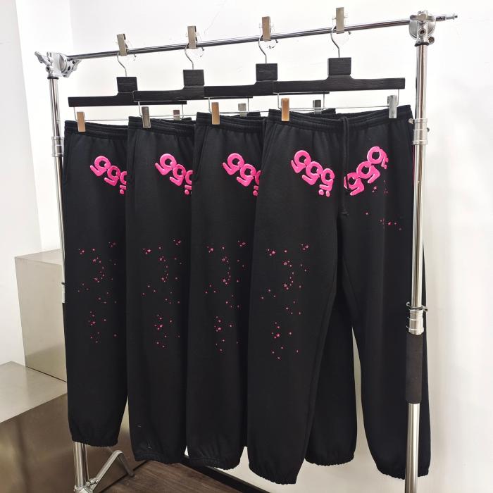 1:1 quality version SP 555 printed Black Hoodie & Pants set