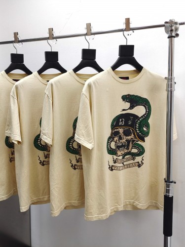 1:1 quality version Green Python Skull Print Tee