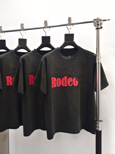1:1 quality version Curved Foam Letter Print Tee