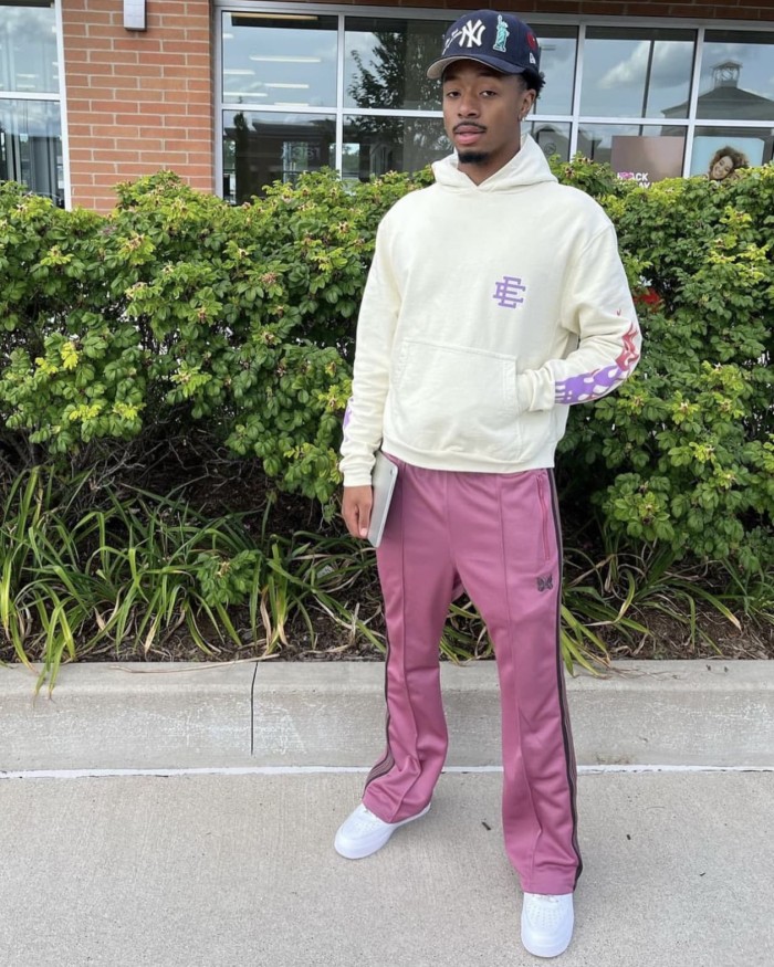 1:1 quality version Flame Logo Solid Color Hoodie & Pants Set 7 colors