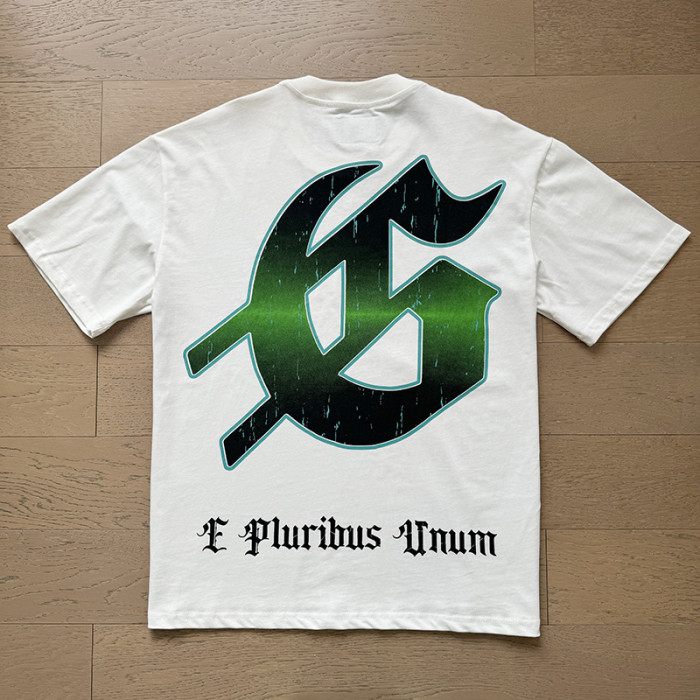 1:1 quality version Gambler Skull Print Washed Version Tee