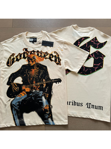 1:1 quality version Band of Skulls Printed Washed Version Tee
