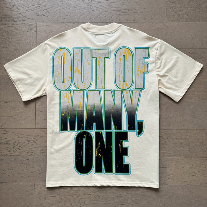 1:1 quality version Limousine Sunset Printed Washed Version Tee
