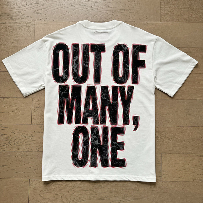 1:1 quality version No.13 Baseball Skullman Print Washed Version Tee 2 colors