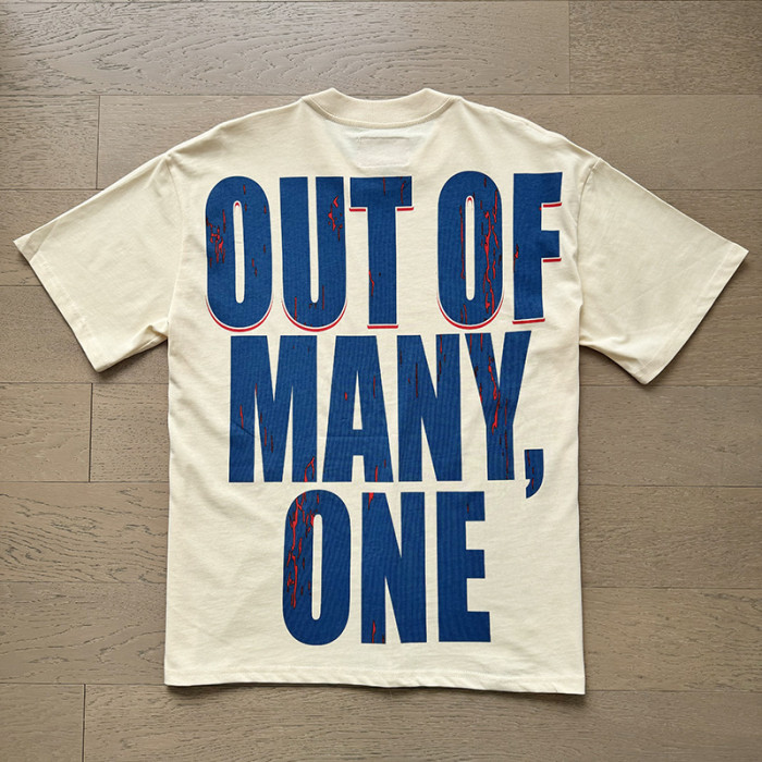 1:1 quality version Basketball Player Monogram Printed Washed Version Tee