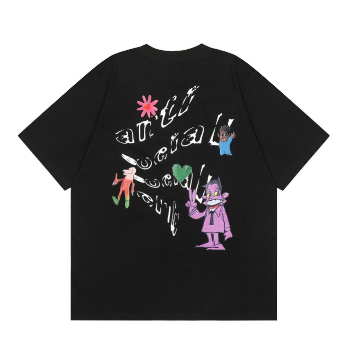 Anti Social Slogan Rose Love Bear Printed Tee 20 colors