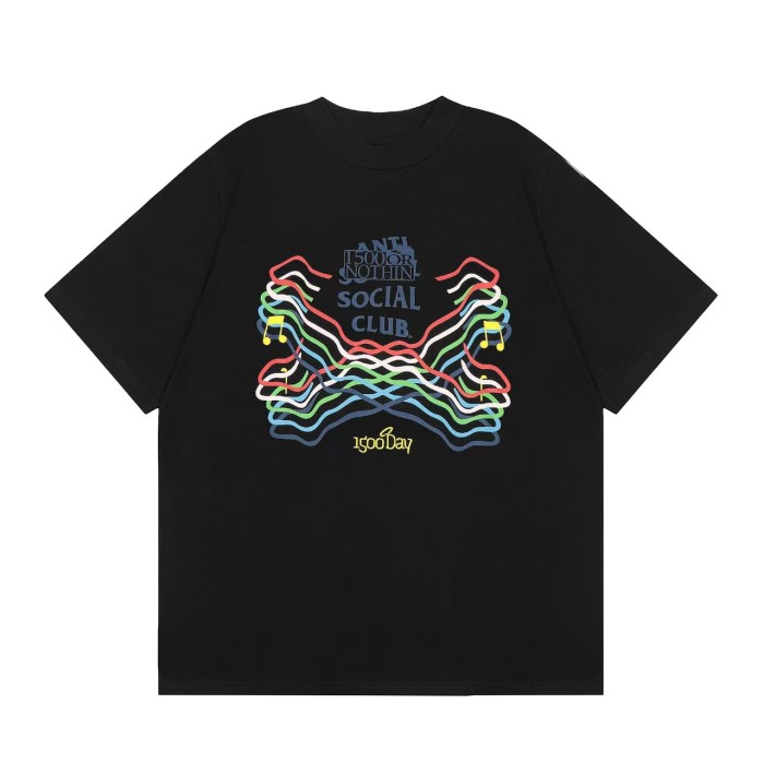 Anti Social Slogan Rose Love Bear Printed Tee 20 colors