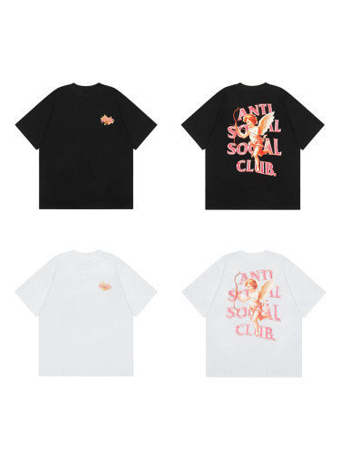Gradient Letter Angel Print Tee 2 colors