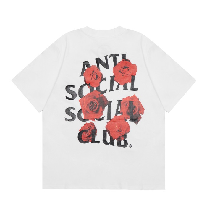 Anti Social Slogan Rose Love Bear Printed Tee 20 colors