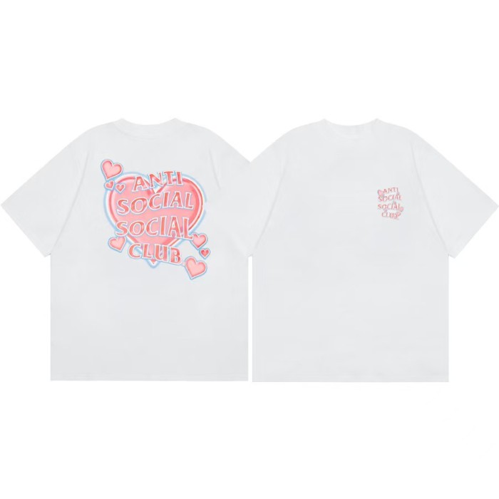 Anti Social Slogan Rose Love Bear Printed Tee 20 colors