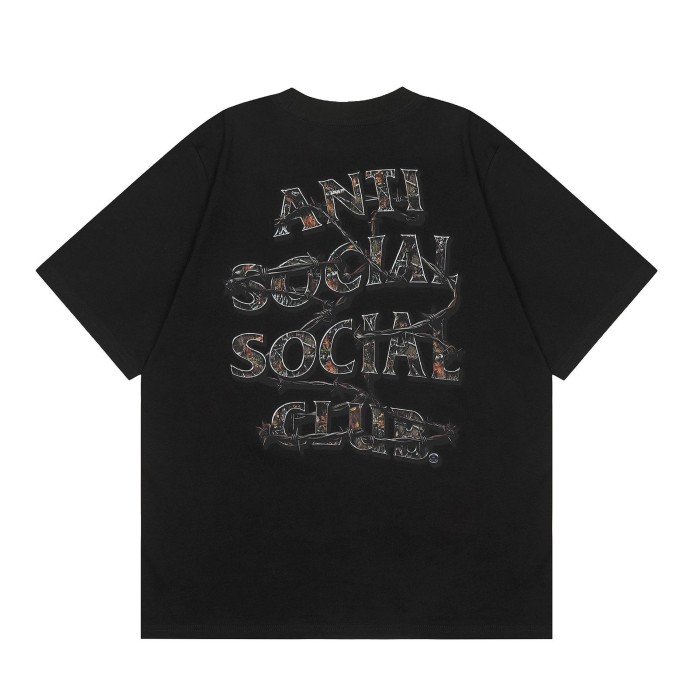 Anti Social Slogan Rose Love Bear Printed Tee 20 colors