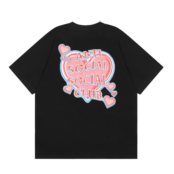 Anti Social Slogan Rose Love Bear Printed Tee 20 colors