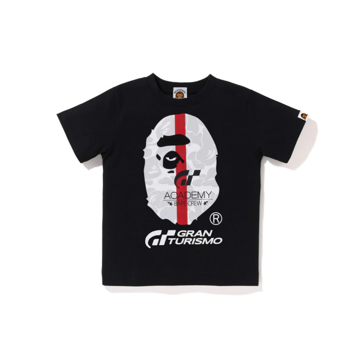 [buy more save more] Racing Co-Branded Big Ape Head Back Letter Printed Tee for kids 2 colors