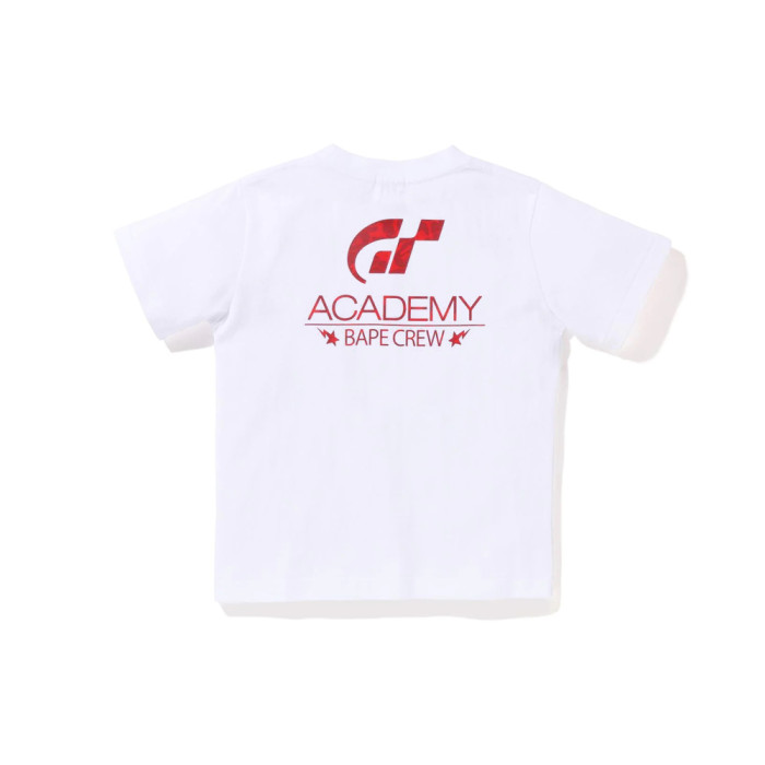 [buy more save more] Racing Co-Branded Big Ape Head Back Letter Printed Tee for kids 2 colors