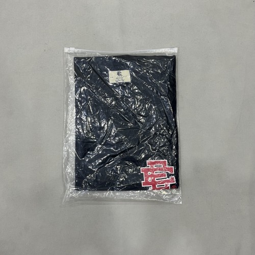 1:1 quality version Color blocked logo print on chest Tee 3 colors