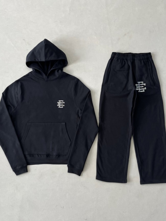 1:1 quality version Rhinestones Logo Hoodie & Pants Set